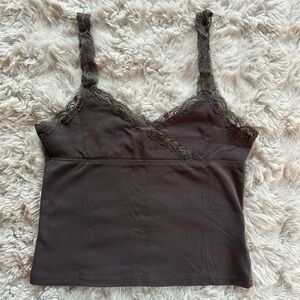 EDIKTED Lace Trim Cami Top